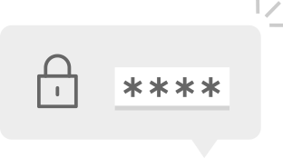 Imagem de um bal&atilde;ozinho com cadeado, e uma senha croptografada