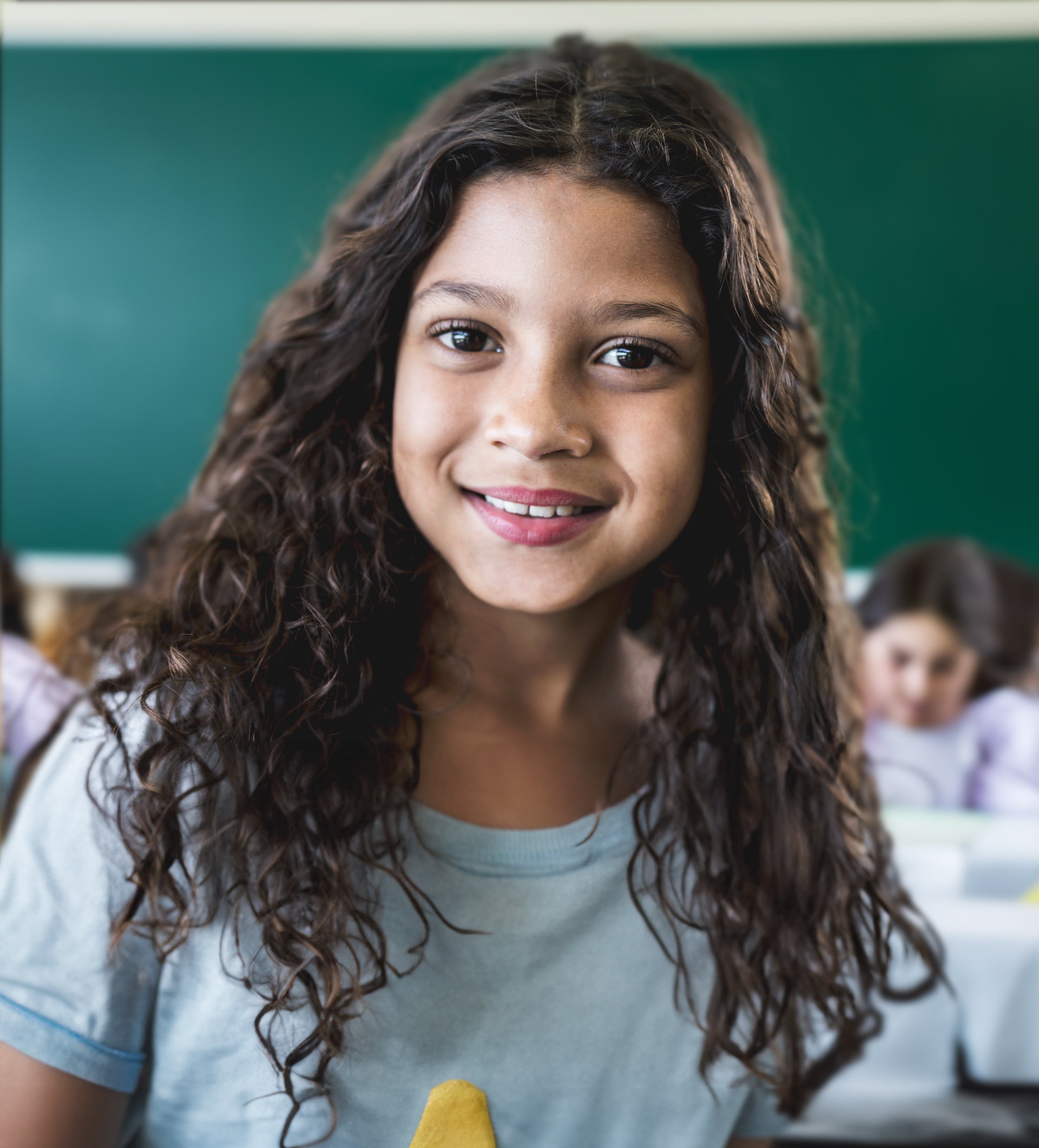 Imagem de uma criança com tablet